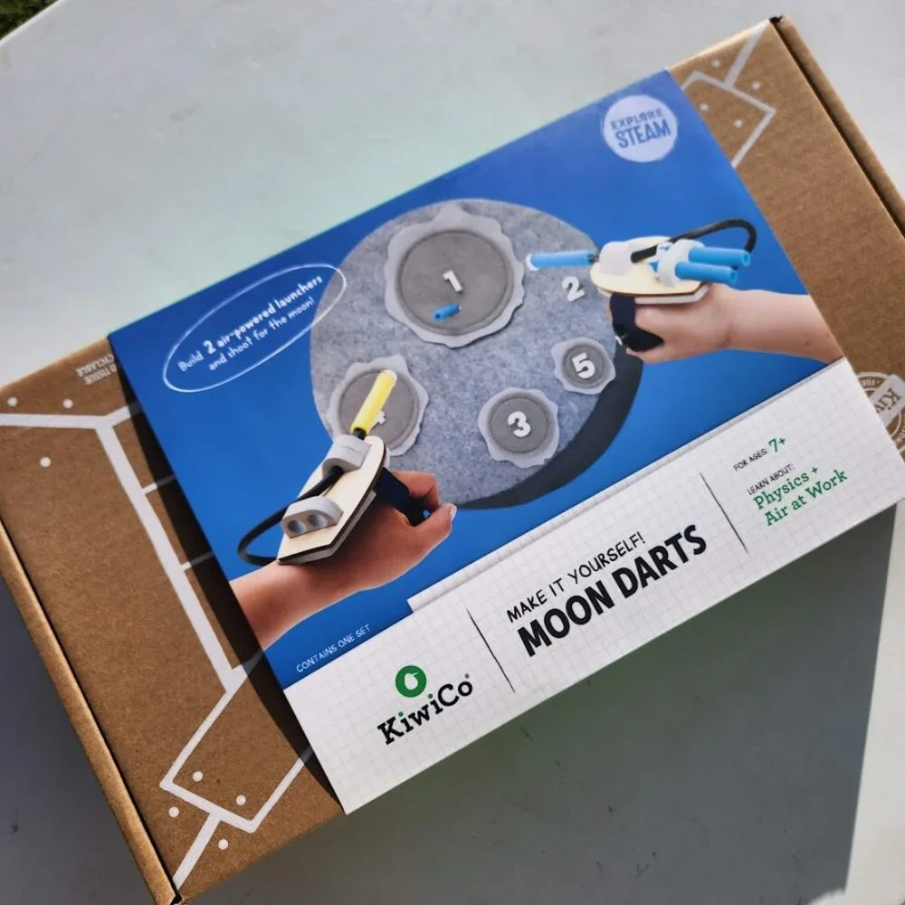 NEW KiwiCo Kiwi Co. Moon Darts Nerf Science Kit STEM DIY Craft Set Solar System